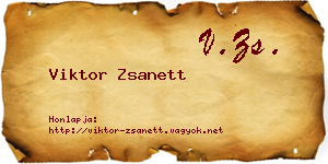 Viktor Zsanett névjegykártya